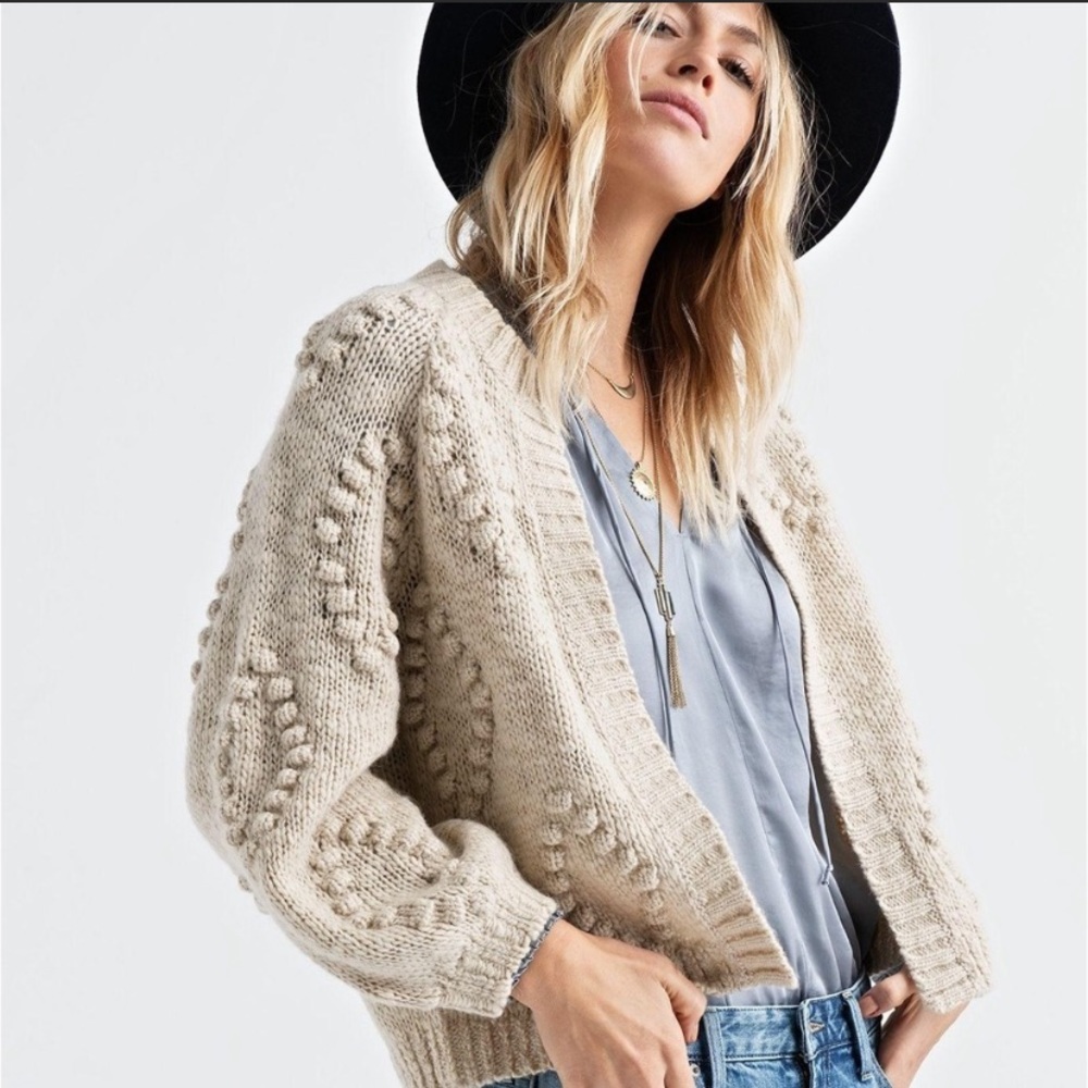 Lucky Brand Bobble Cardigan Medium